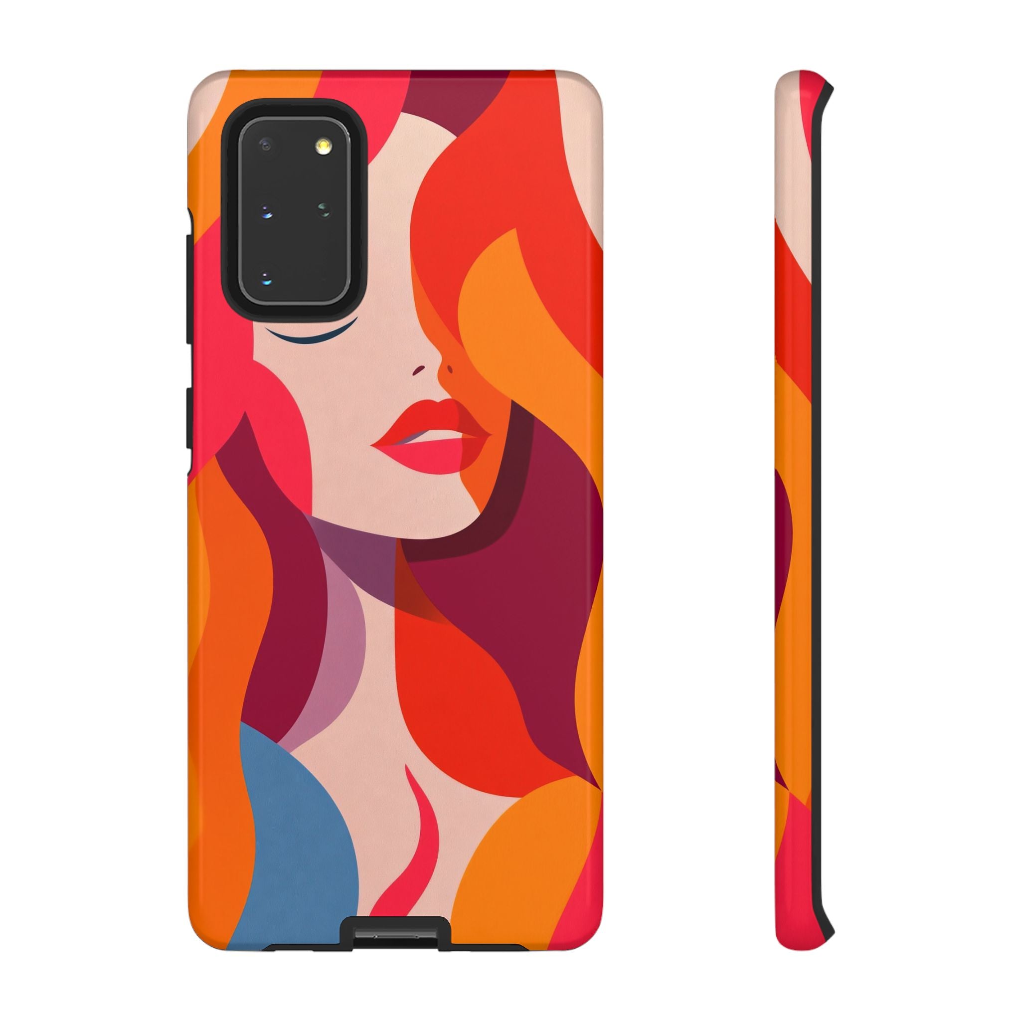 Retro Pop Art Woman Samsung Galaxy Case | Bold Colourful Abstract Portrait