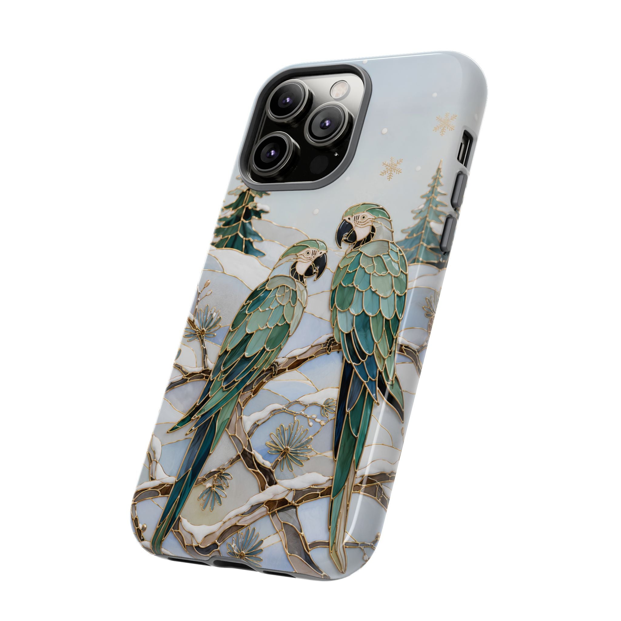 Parrot iPhone Case | Winter Bird iPhone Case