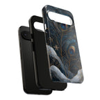 Peacock Feather Google Pixel Phone Case | Blue Gold Phone Case