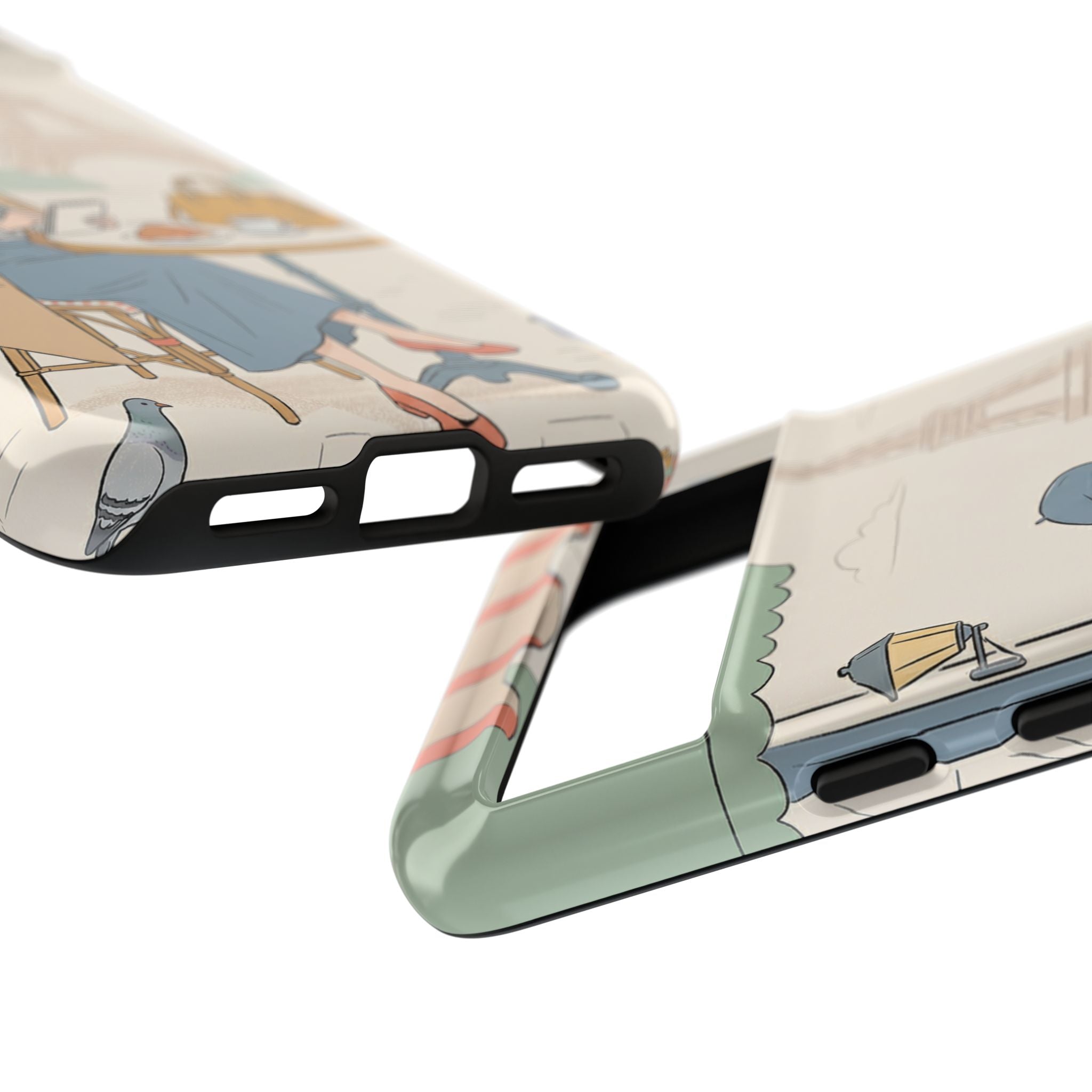 Paris Cafe  Google Pixel Phone Case | Cute Vintage Eiffel Tower Travel