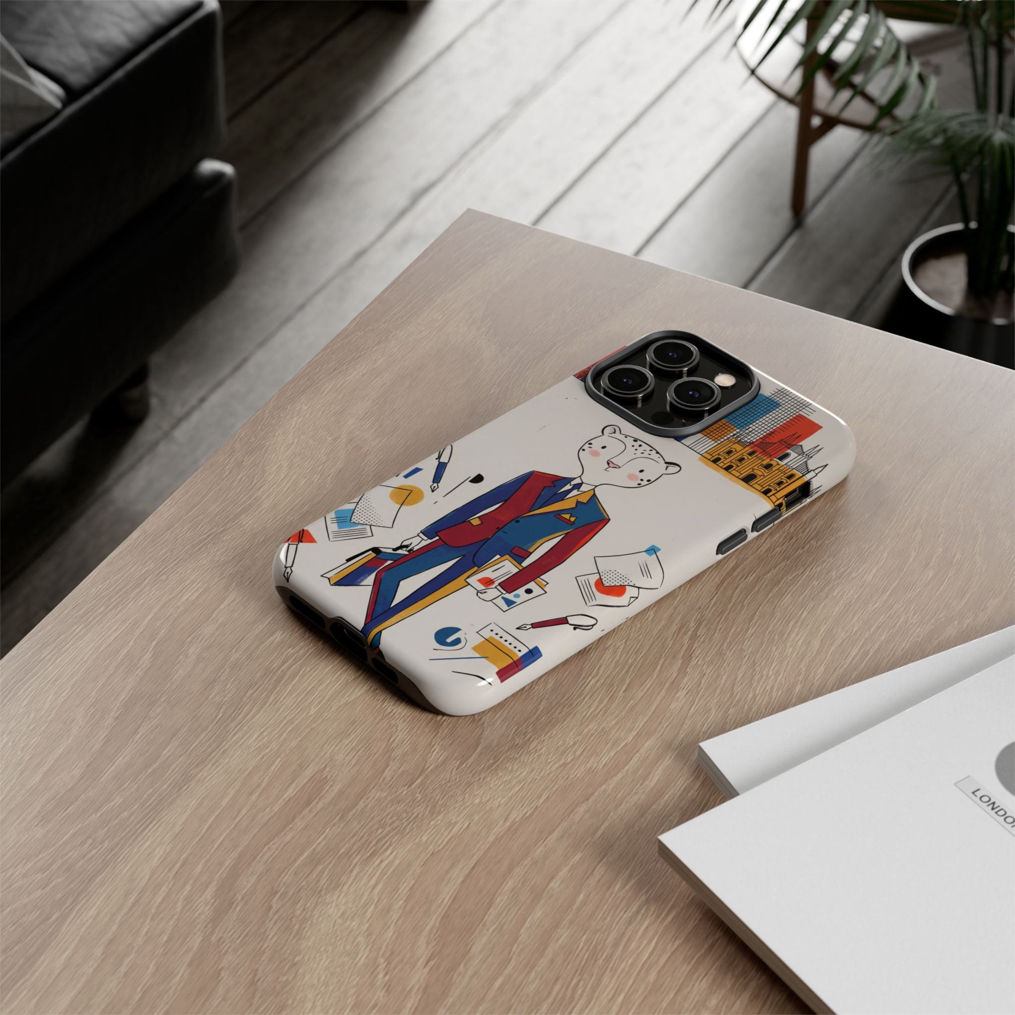 Leopard Executive Phone Case | Business Chic Illustrated