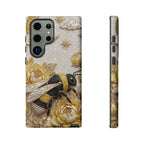 Golden Bee Samsung Galaxy Phone Case | Floral Moon Phone Protector