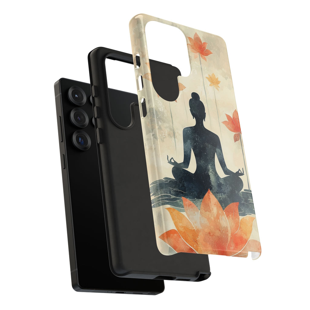 Yoga Lotus Samsung Galaxy Case | Meditative Silhouette