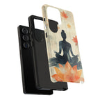 Yoga Lotus Samsung Galaxy Case | Meditative Silhouette