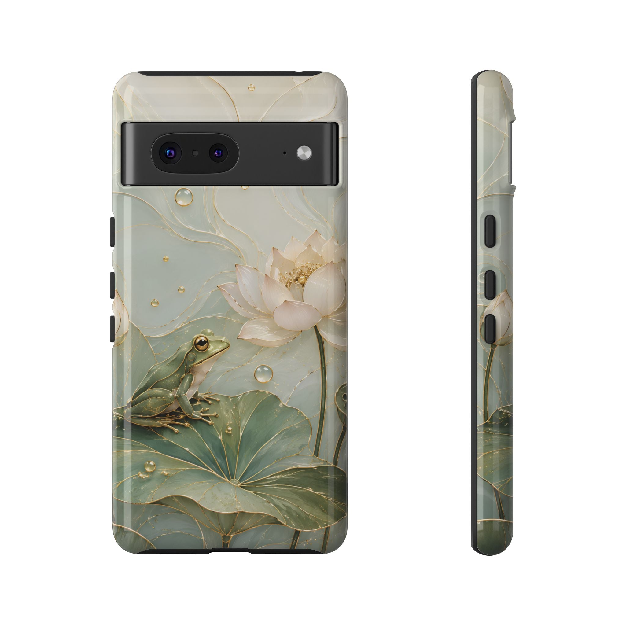 Lotus Frog Google Pixel Phone Case | Water Lily Phone Case