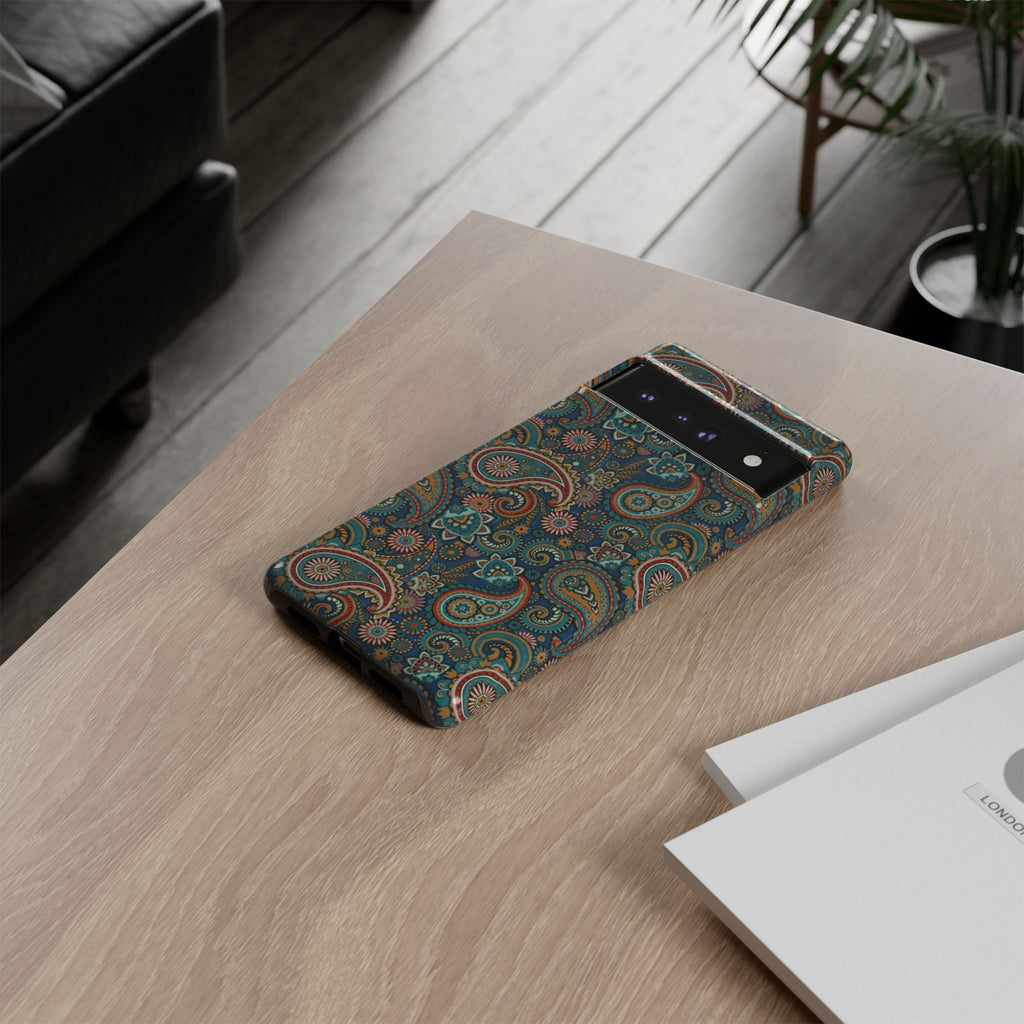 Batik Vibrant Paisley Protective Tough Google Pixel Case