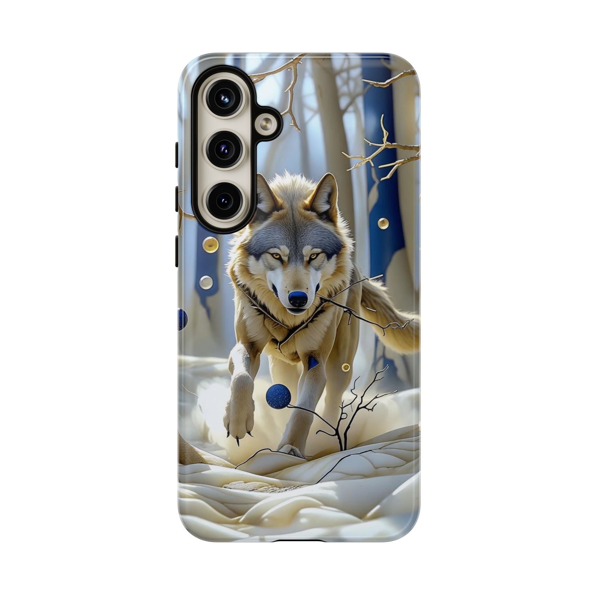 Wolf in Snow Samsung Galaxy Case — Rugged Wildlife