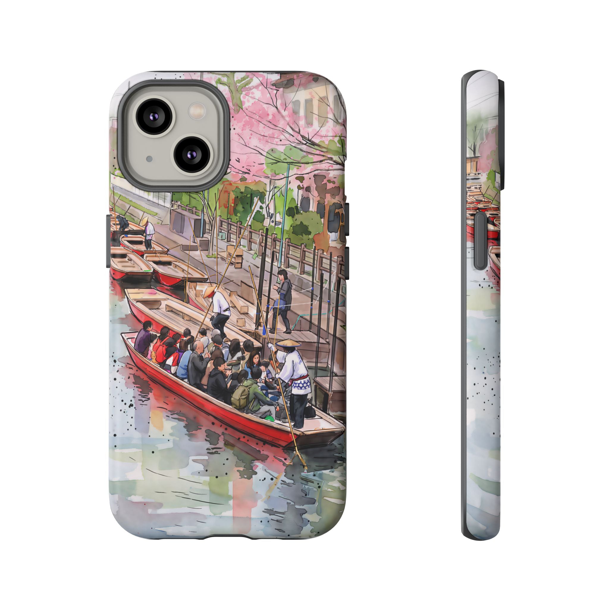 Japan Canal Boat Serenity | Art iPhone Case