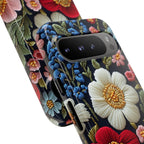 Floral Embroidered Garden Google Pixel Case