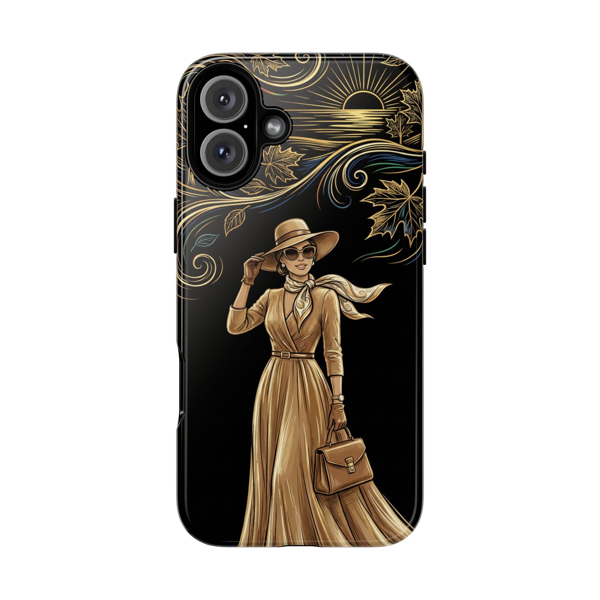 Vintage Autumn Lady iPhone Case
