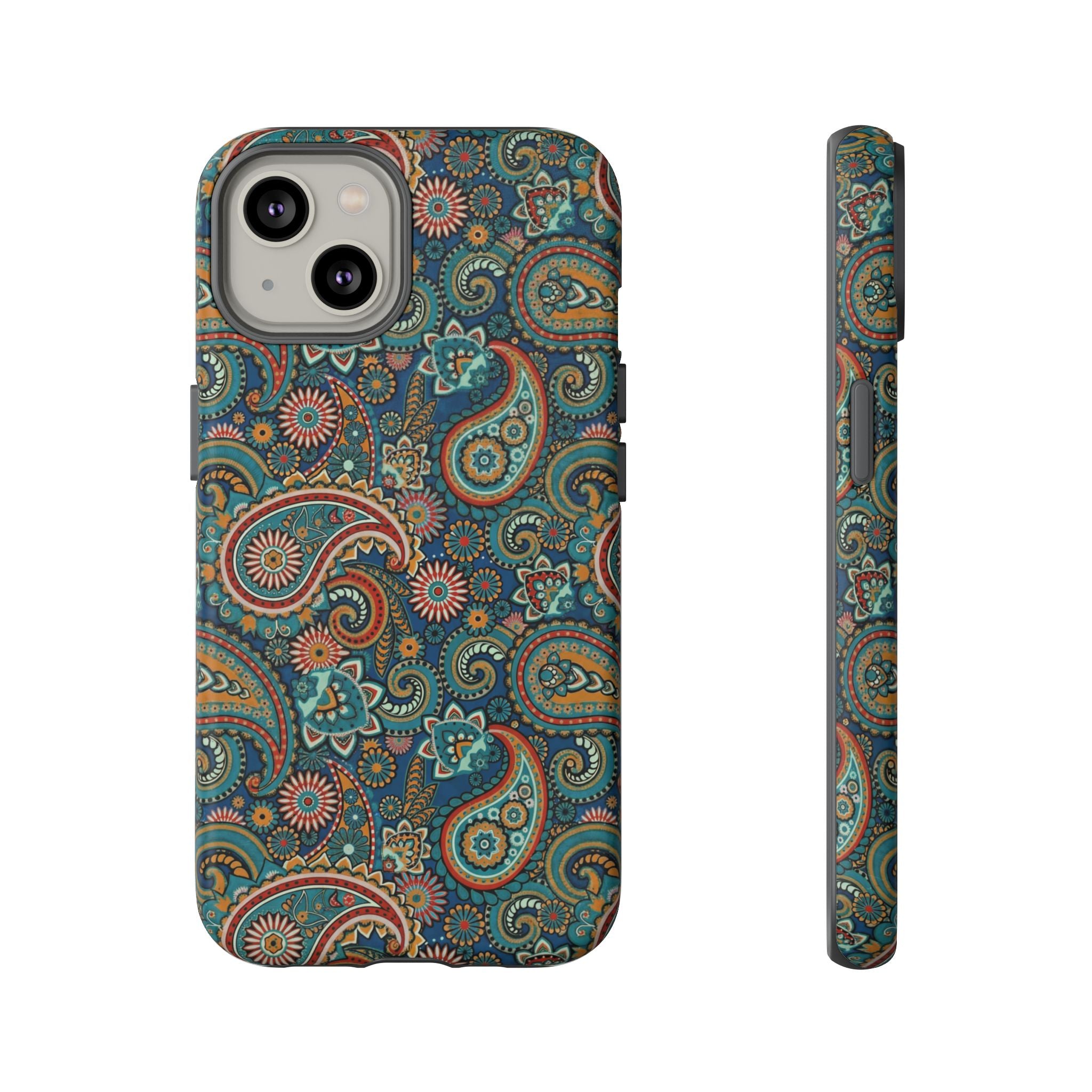 Batik Vibrant Paisley Protective Tough iPhone Case
