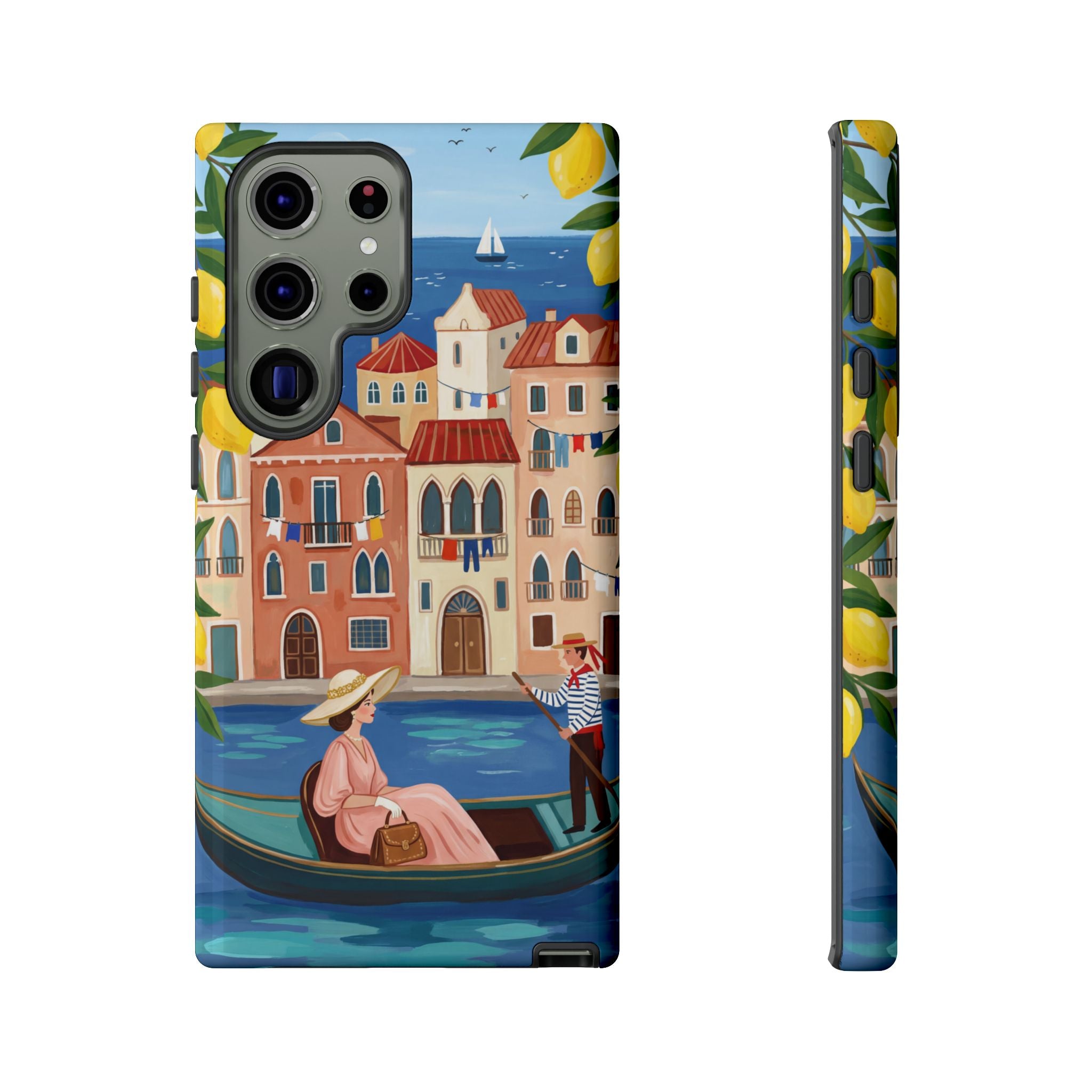 Venetian Gondola Samsung Galaxy Phone Case | Lemon Coast Waterfront Travel