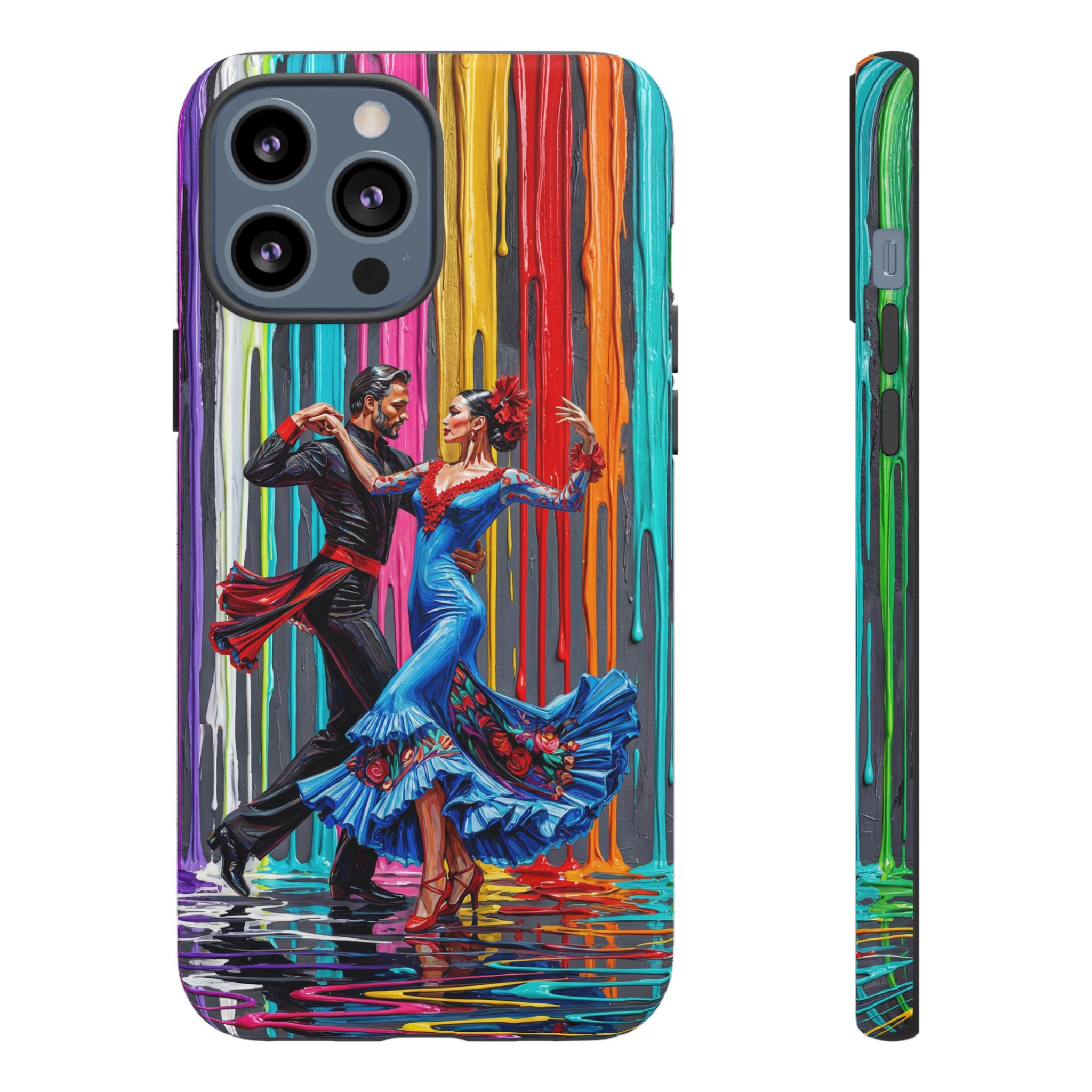 Colorful Tango iPhone Case | Vibrant Dancing Couple Art Protection