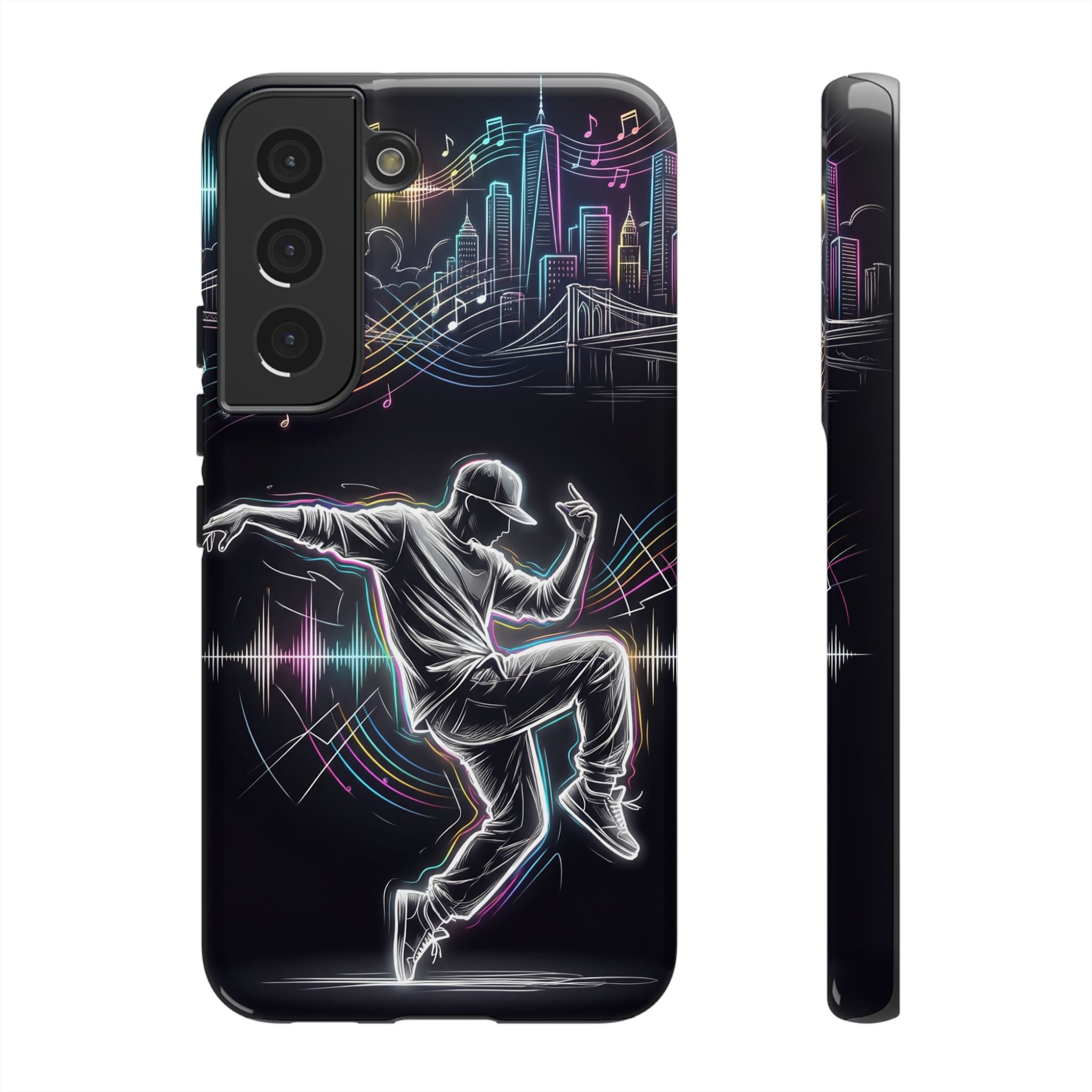 Dancer Neon Skyline Samsung Galaxy Phone Case