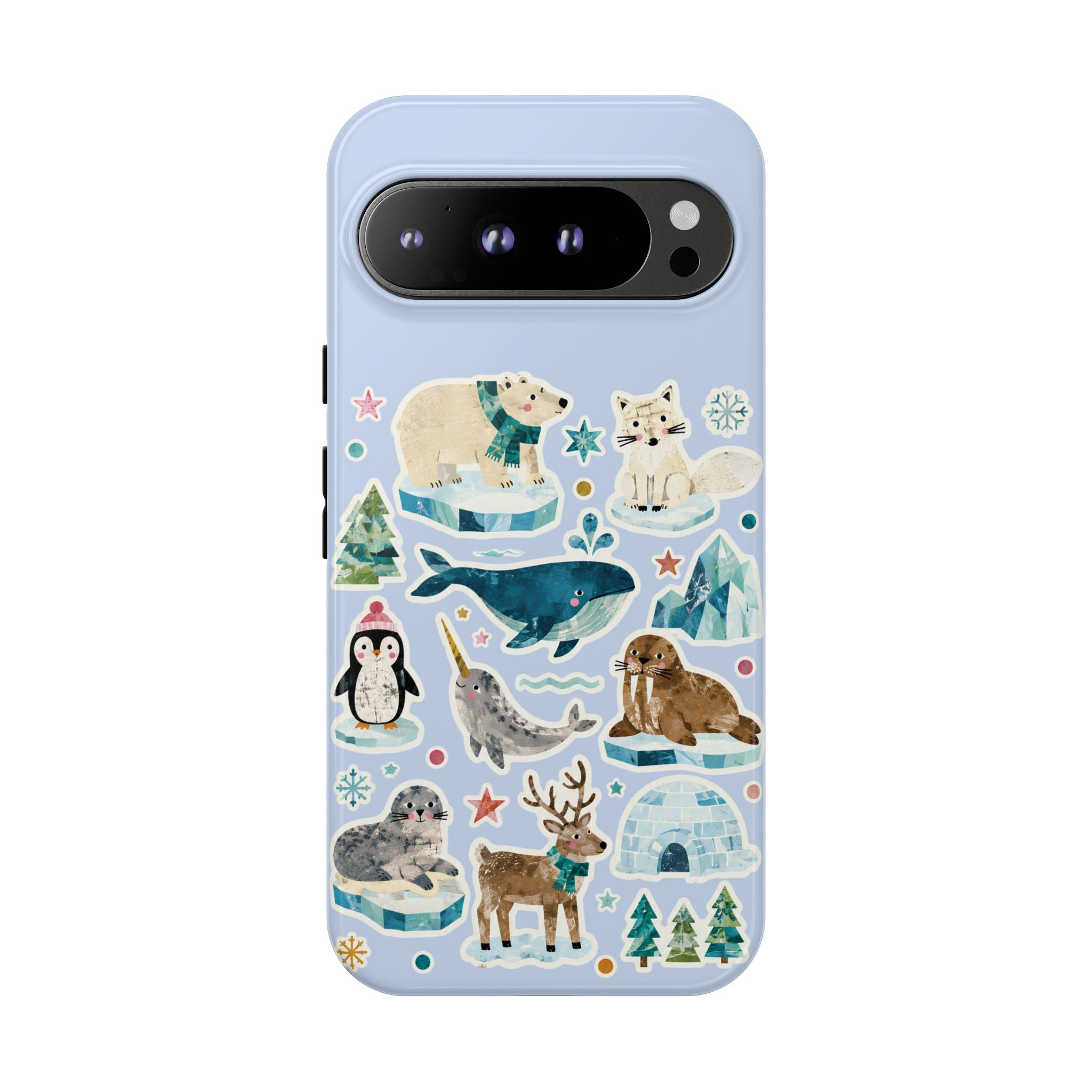 Cute Arctic Animals Tough Google Pixel Phone Case