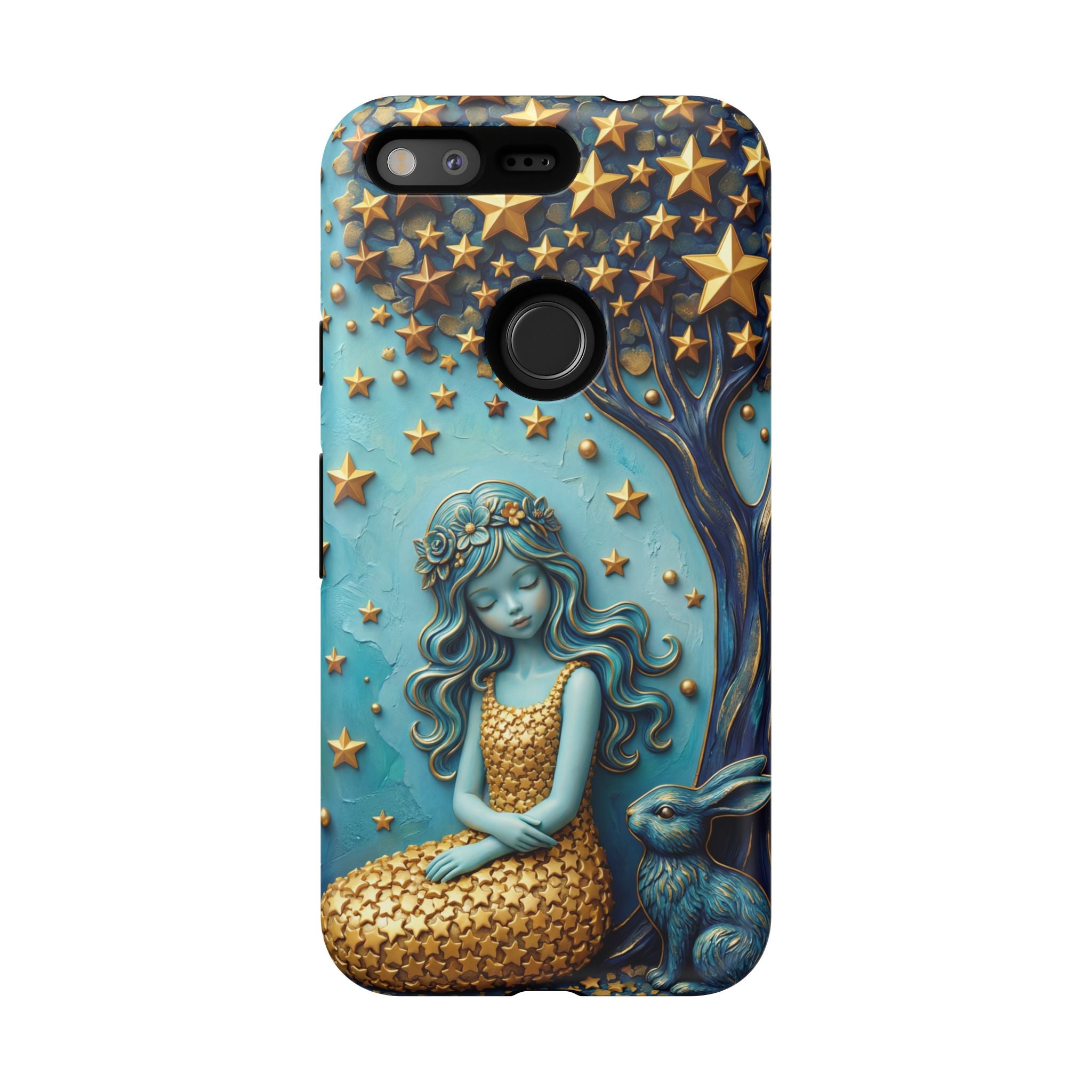 Dreamy Maiden & Star Tree Art  Google Pixel Case