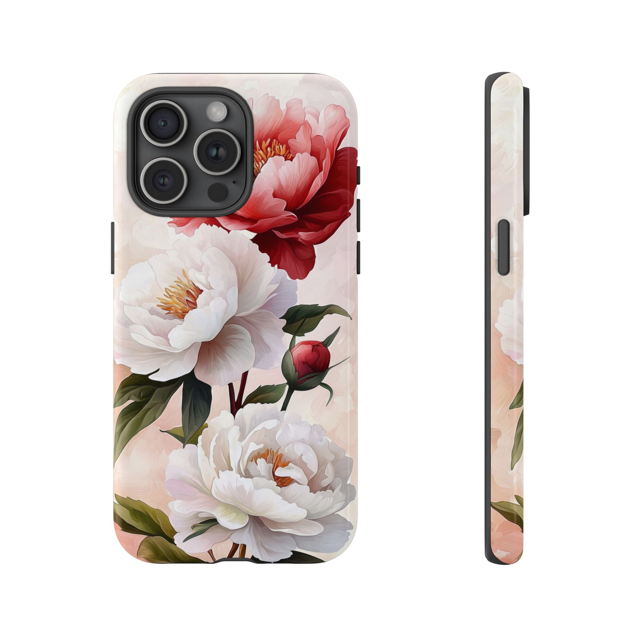 Floral Peony Tough iPhone Case