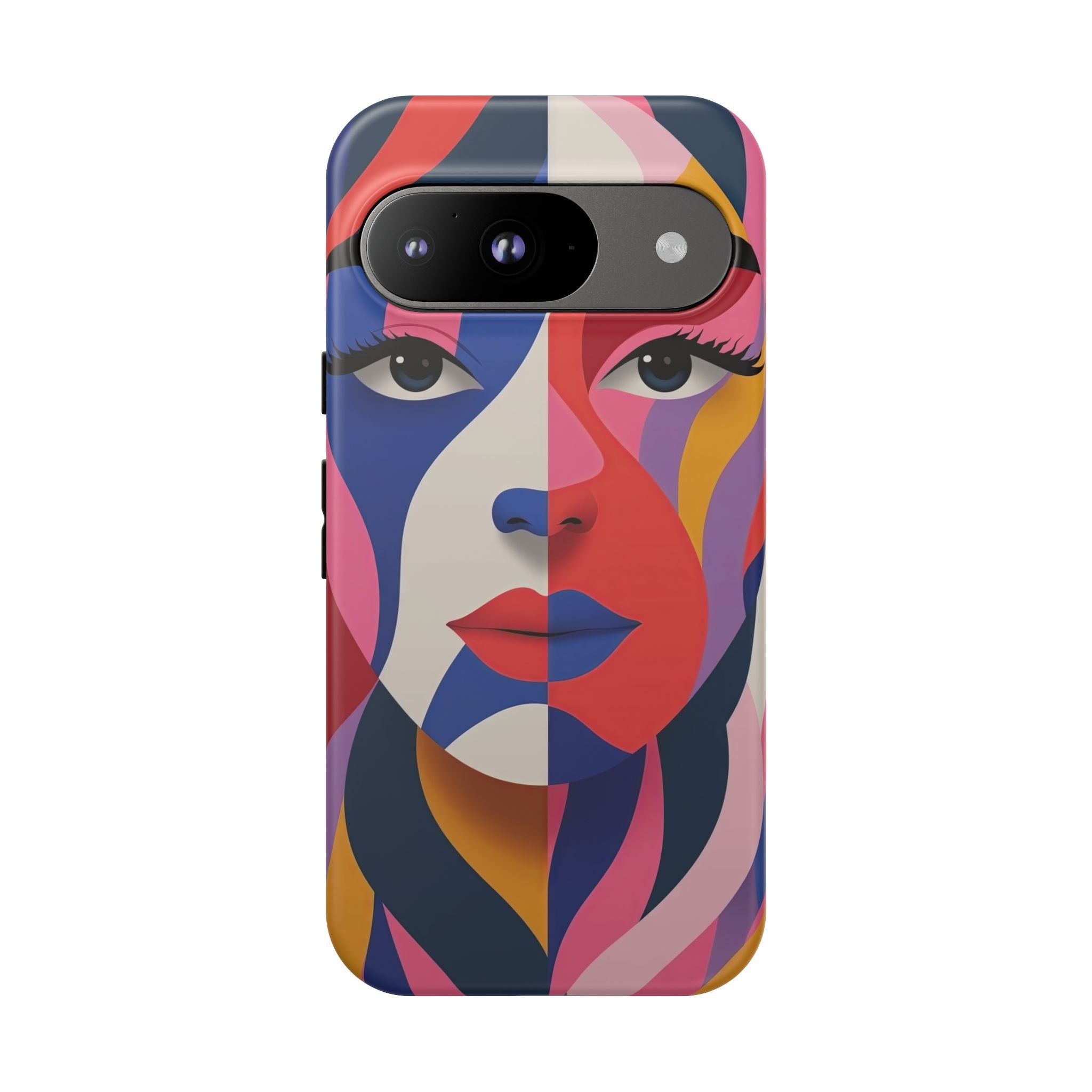 Abstract Colourful Face Google Pixel Case | Vibrant Pop Art