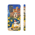 Lemon Coast Scooter Samsung Galaxy Phone Case | Mediterranean Vespa Travel Designn