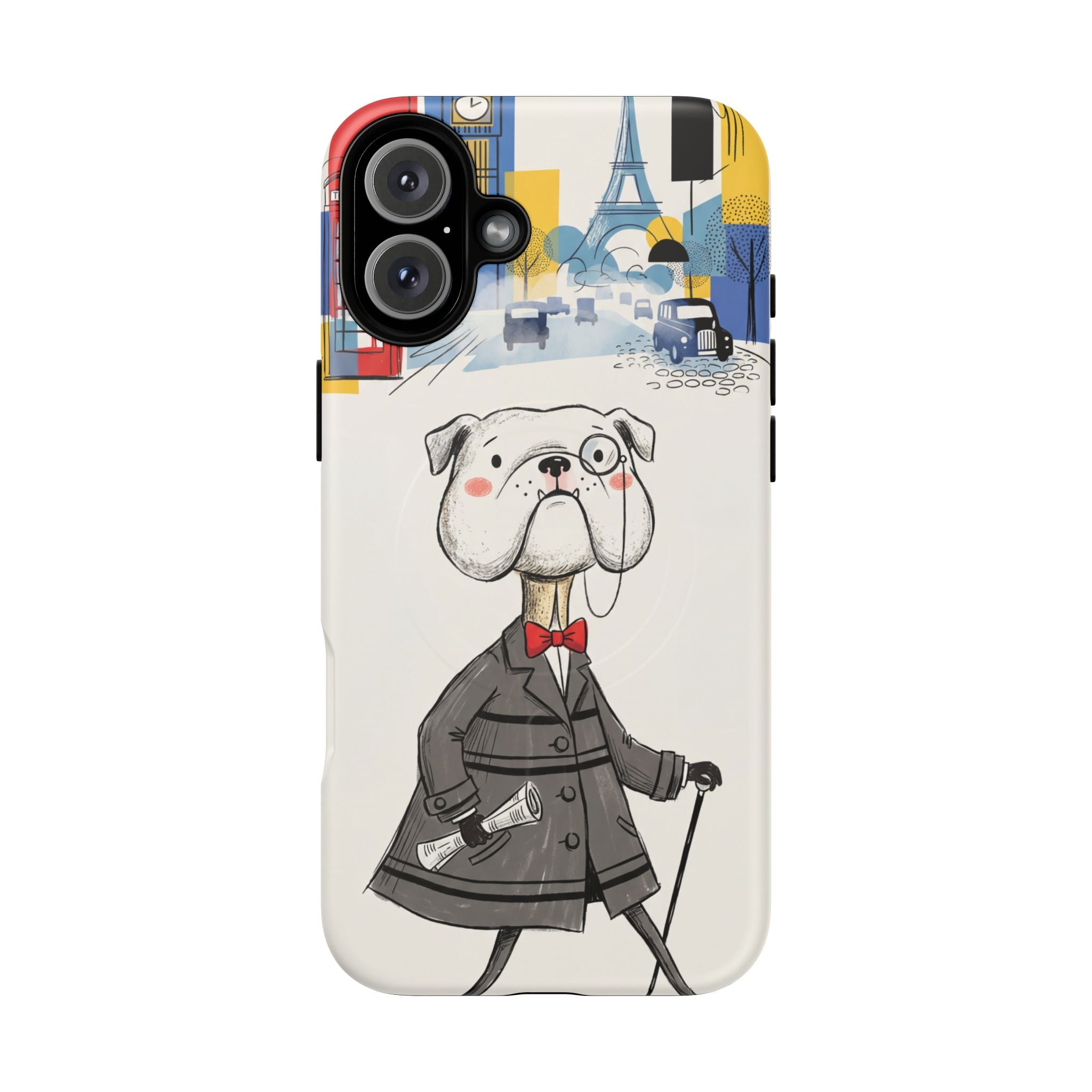 Vintage Dapper Gentleman Bulldog MagSafe iPhone Case