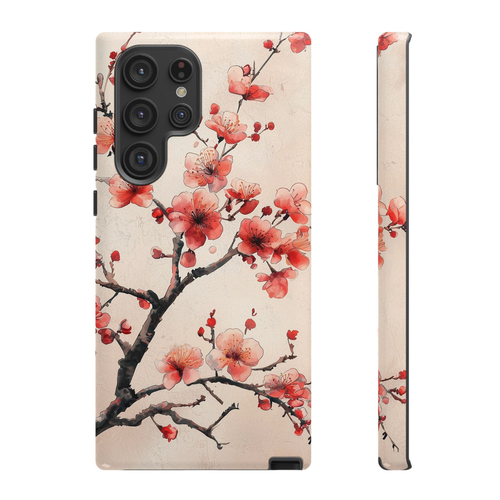Cherry Blossom Samsung Galaxy Phone Case | Pink Blossom Branch Design