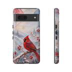 Cardinal Google Pixel Phone Case | Winter Bird Phone Case