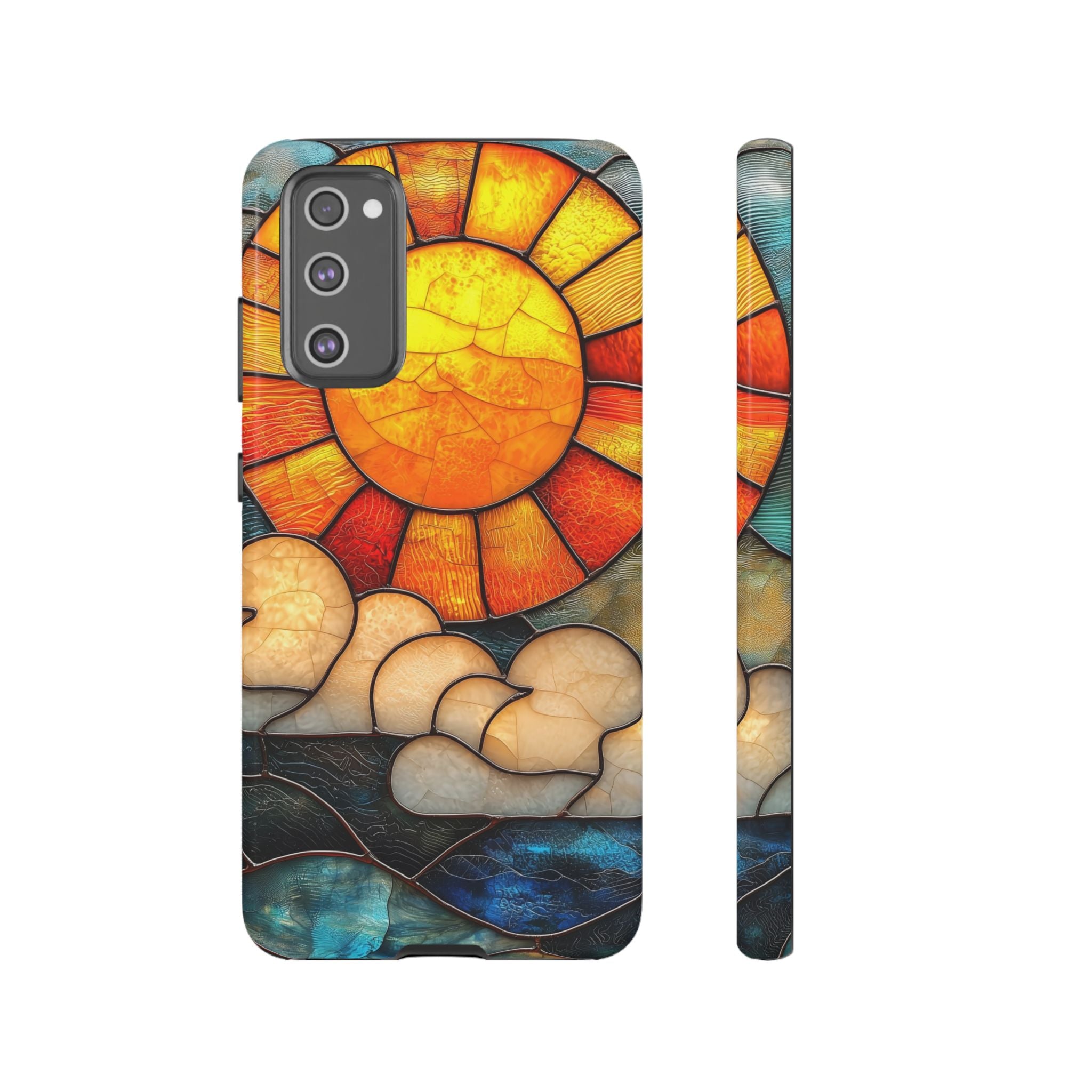 Stained Glass Sun & Clouds Samsung Galaxy Case