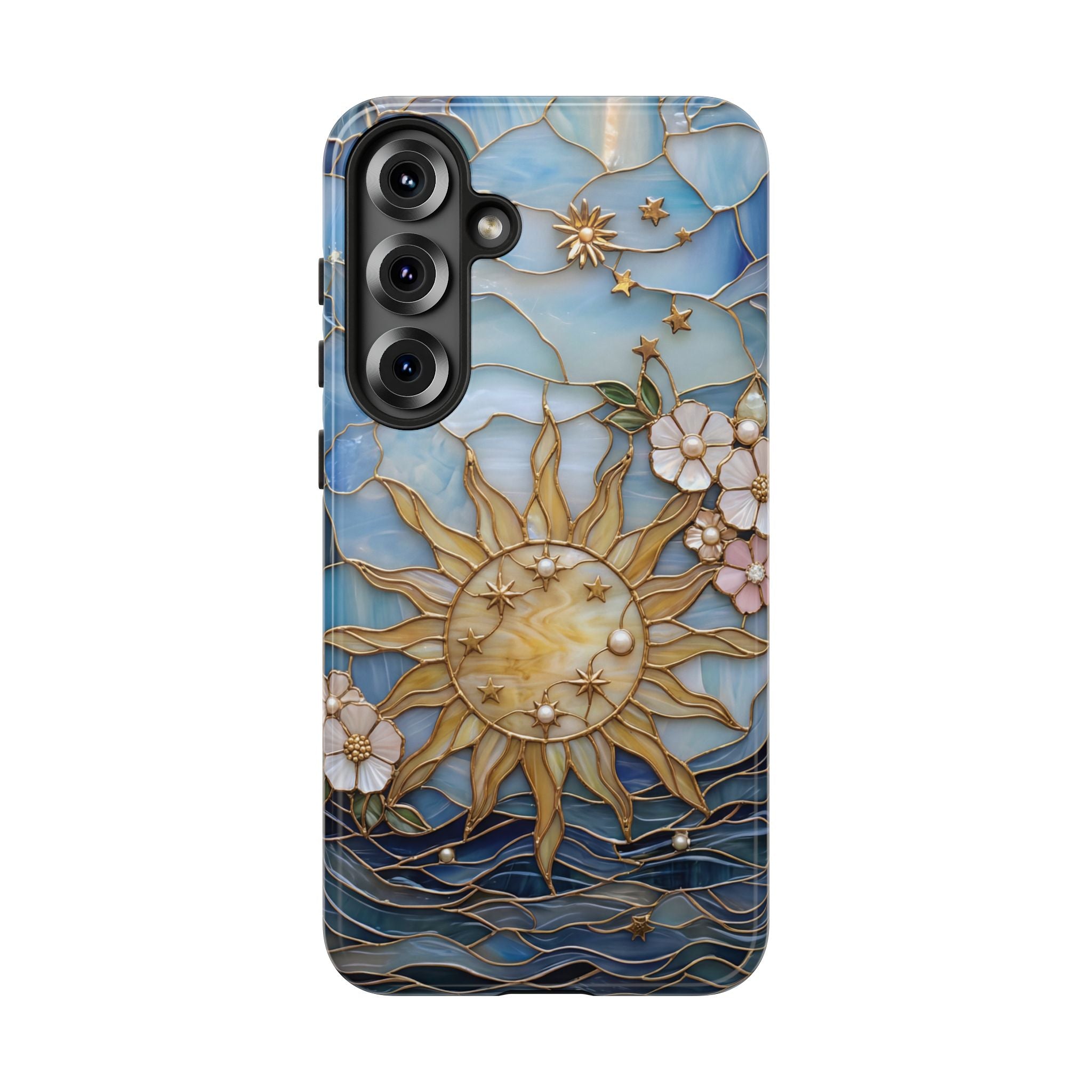 Stained Glass Floral Sun & Sea Tough Samsung Galaxy Case