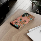 Custodia protettiva per Samsung Galaxy Floreale Ape Resistente | Cover protettiva vintage con giardino rosa
