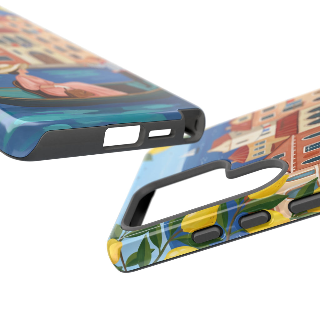 Venetian Gondola Samsung Galaxy Phone Case | Lemon Coast Waterfront Travel