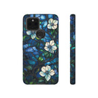 Floral Stained Glass Google Pixel Case – Blue Garden