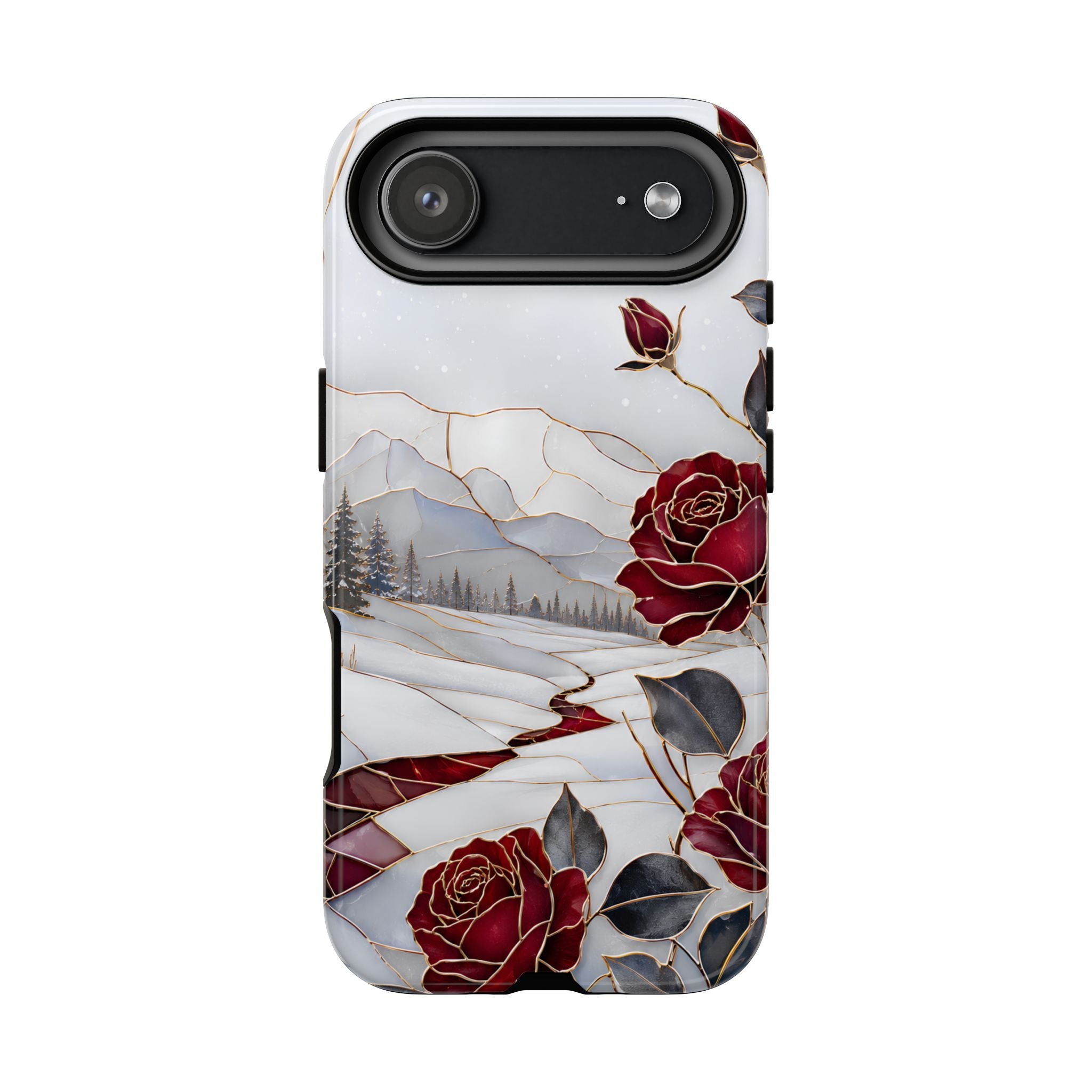Winter Rose iPhone Case | Red Floral iPhone Case