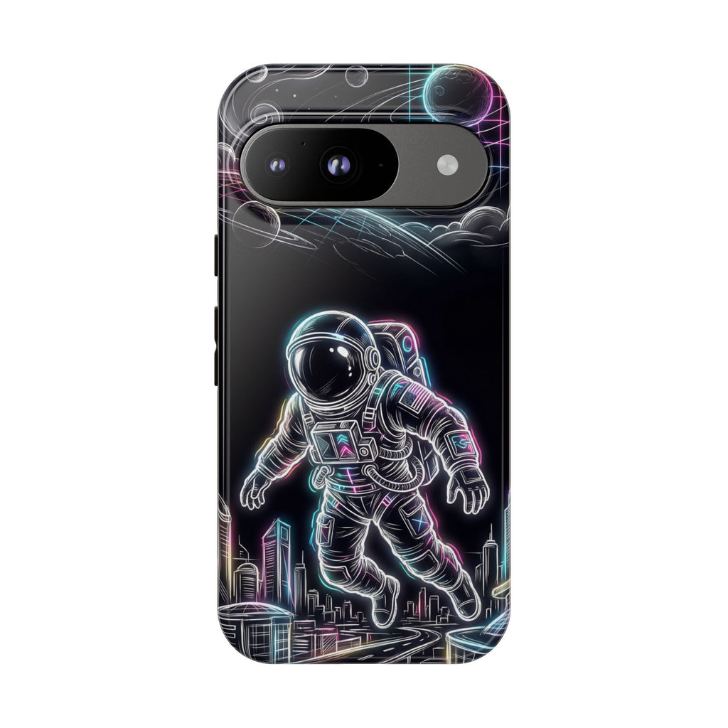 Space Explorer Astronaut Neon Google Pixel Phone Case