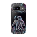 Space Explorer Astronaut Neon Google Pixel Phone Case