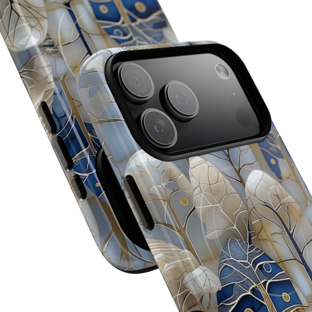 Blue Gold Forest Art MagSafe Case