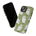 Barn Owl iPhone Case | Woodland Owl Pattern Cover