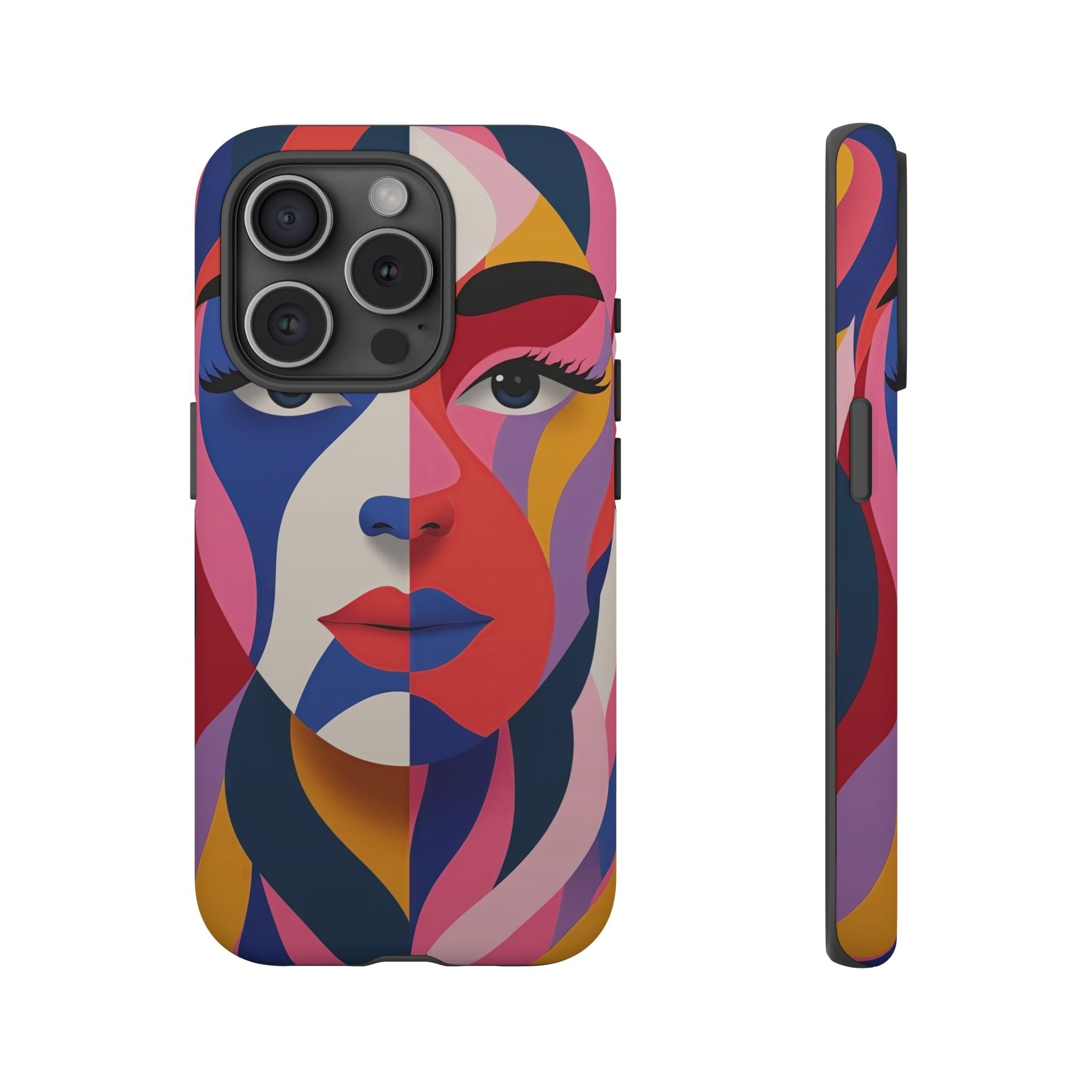 Abstract Colourful Face iPhone Case | Vibrant Pop Art