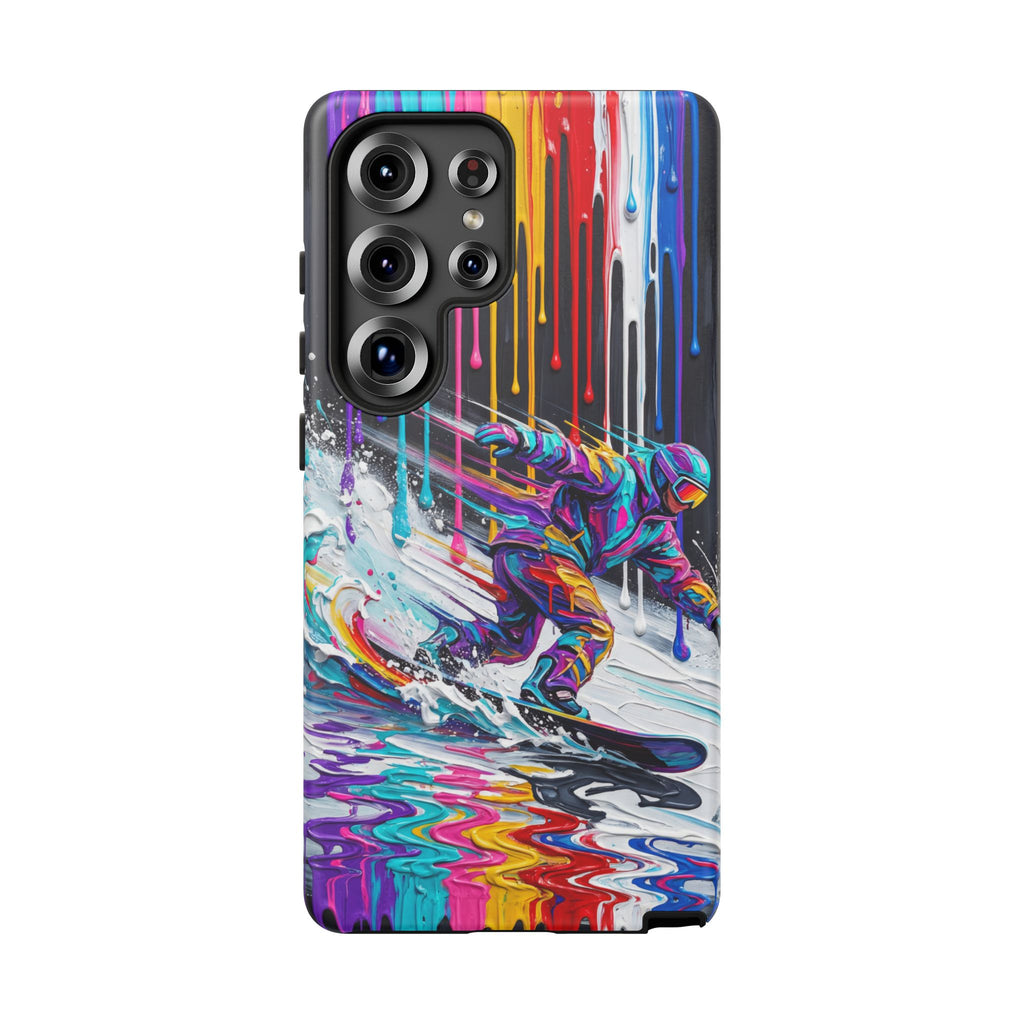 Colourful Snowboarder Art  Samsung Galaxy Phone Case