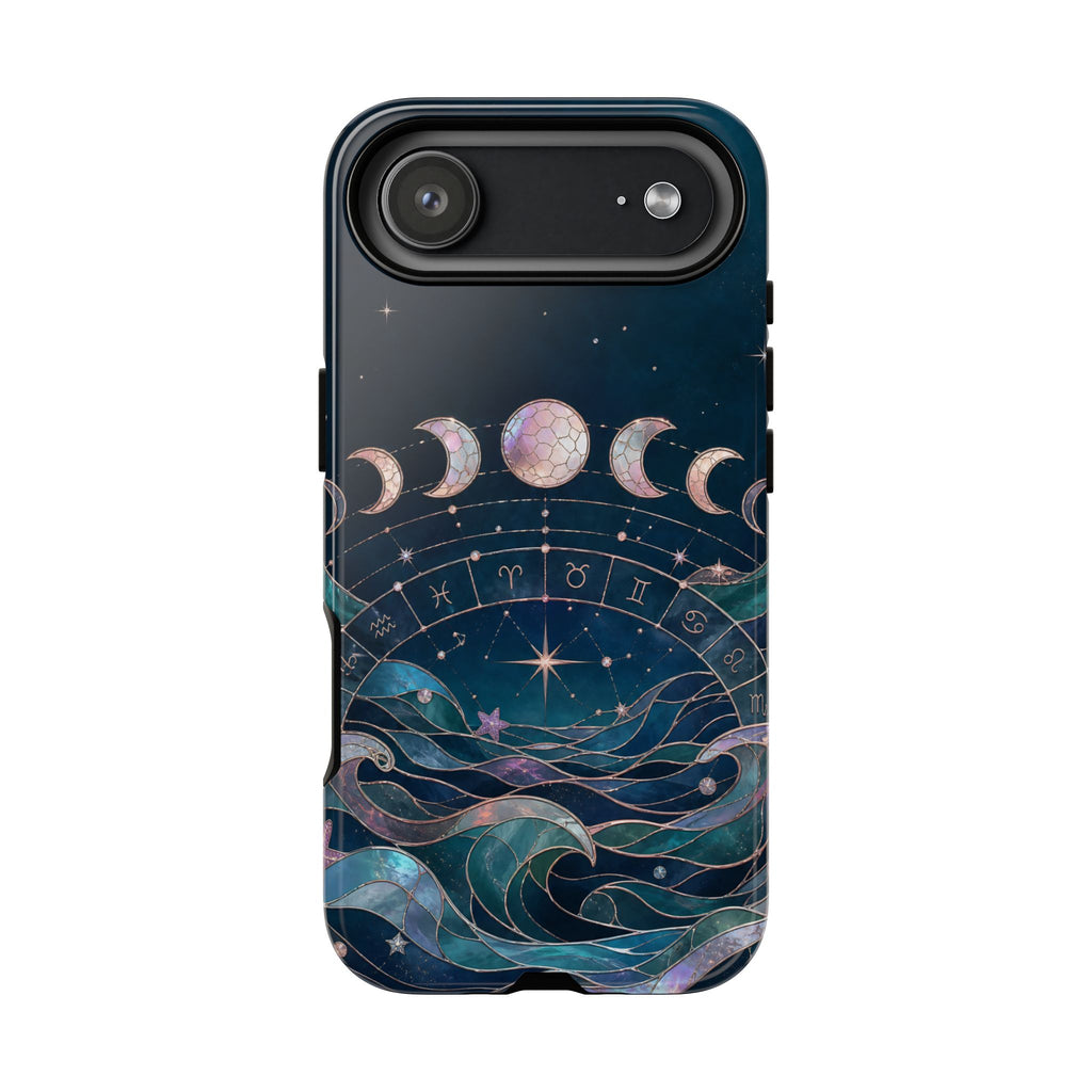 Celestial Zodiac Wheel iPhone Case | Moon Phase iPhone Case