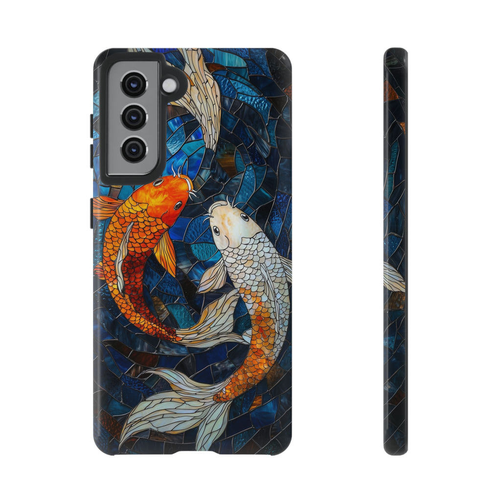 Custodia resistente per Samsung Galaxy a forma di pesce koi