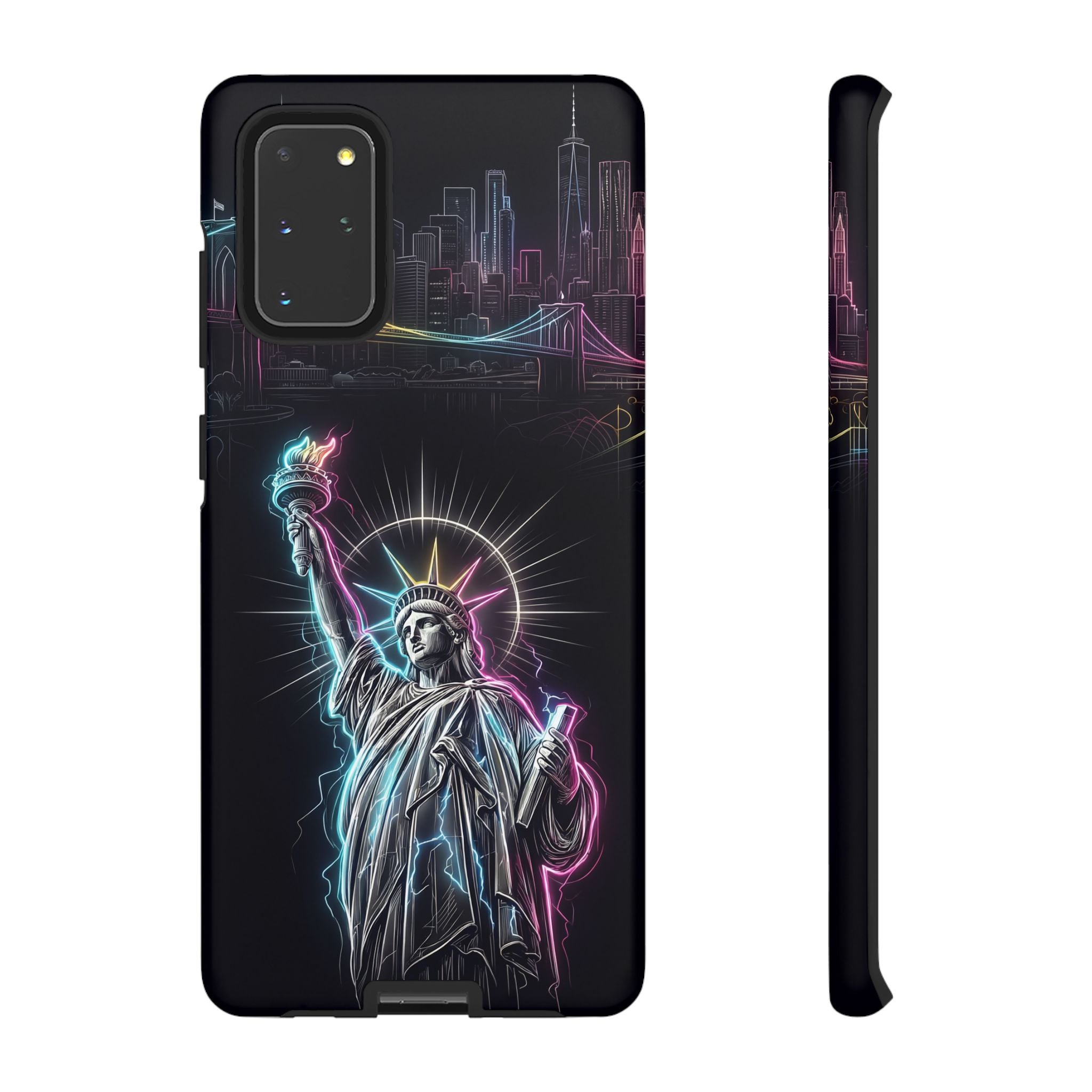 Neon Statue of Liberty Tough Samsung Galaxy Phone Case
