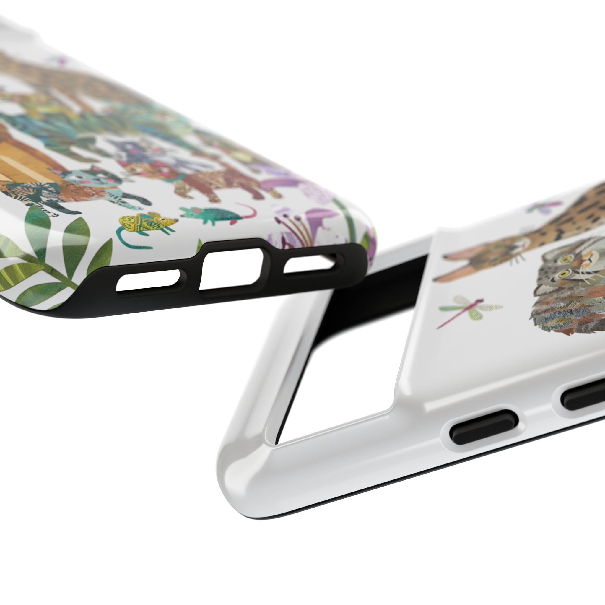 Cute Jungle Cats Google Pixel Phone Case | Colorful Animal Safari Protective Case