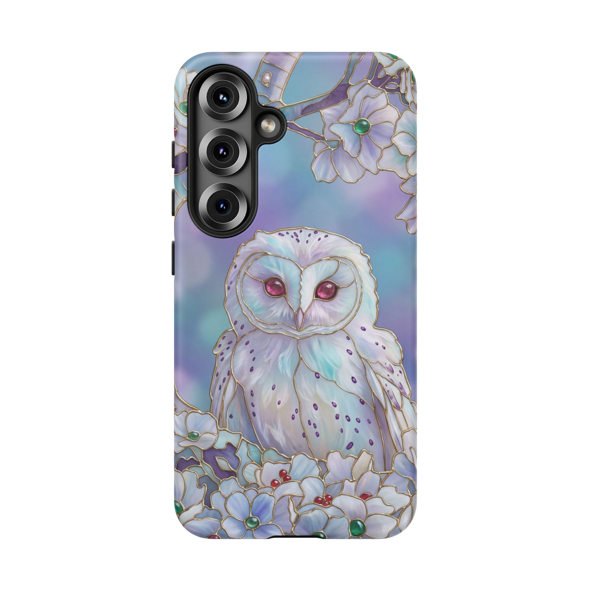 Floral Pastel Mystic Barn Owl Samsung Galaxy Case