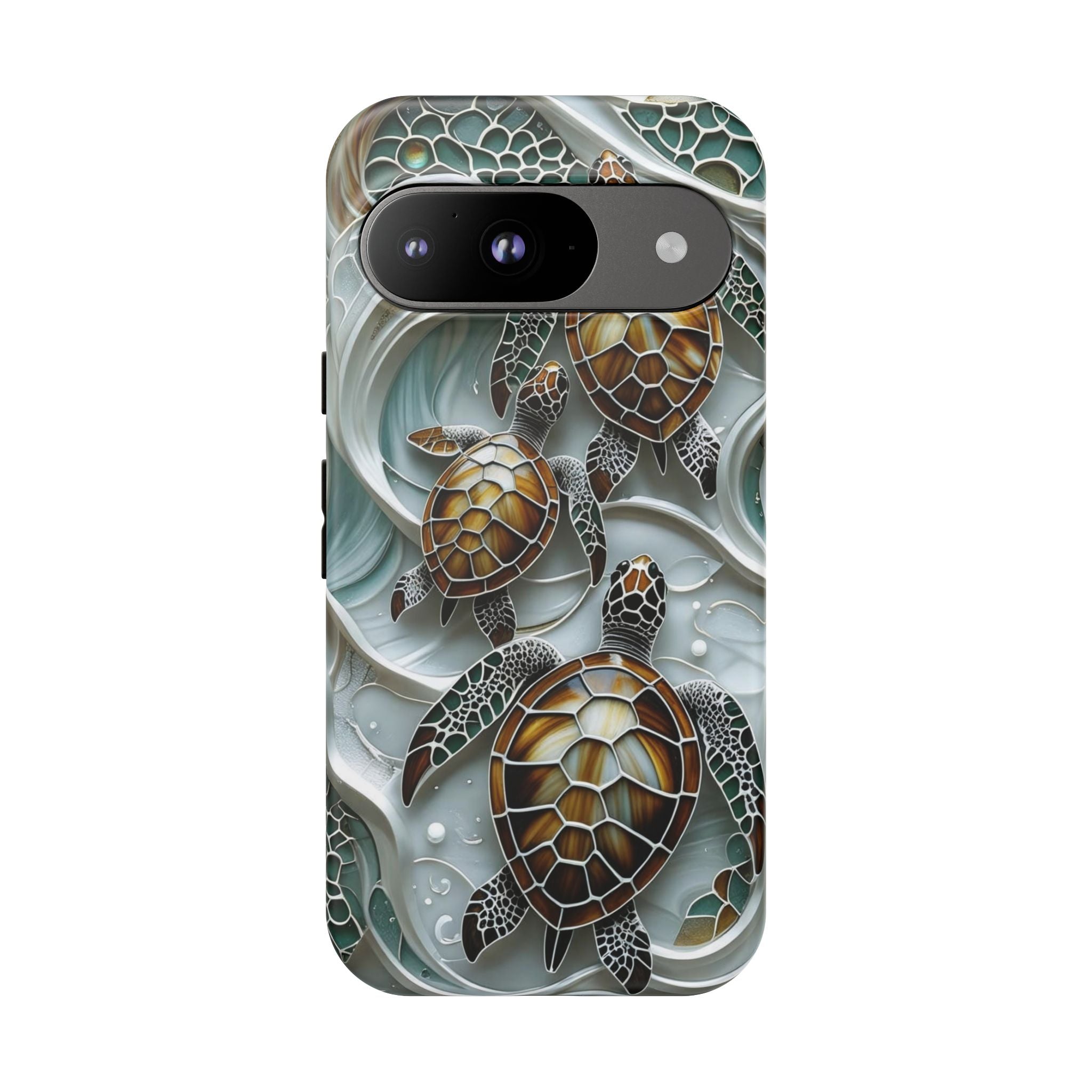 Sea Turtle Google Pixel Case — Ocean Waves Protective Phone Cover
