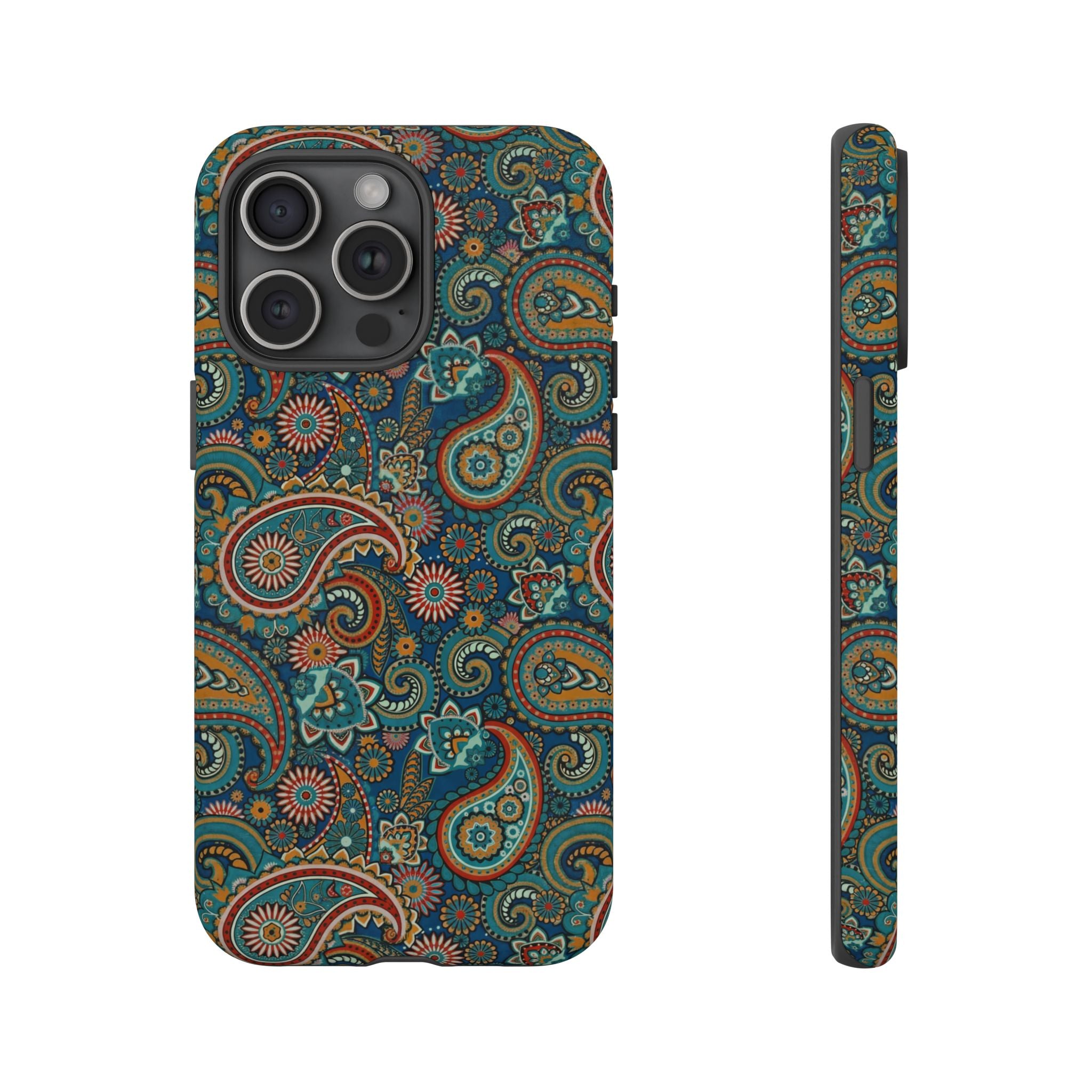 Batik Vibrant Paisley Protective Tough iPhone Case