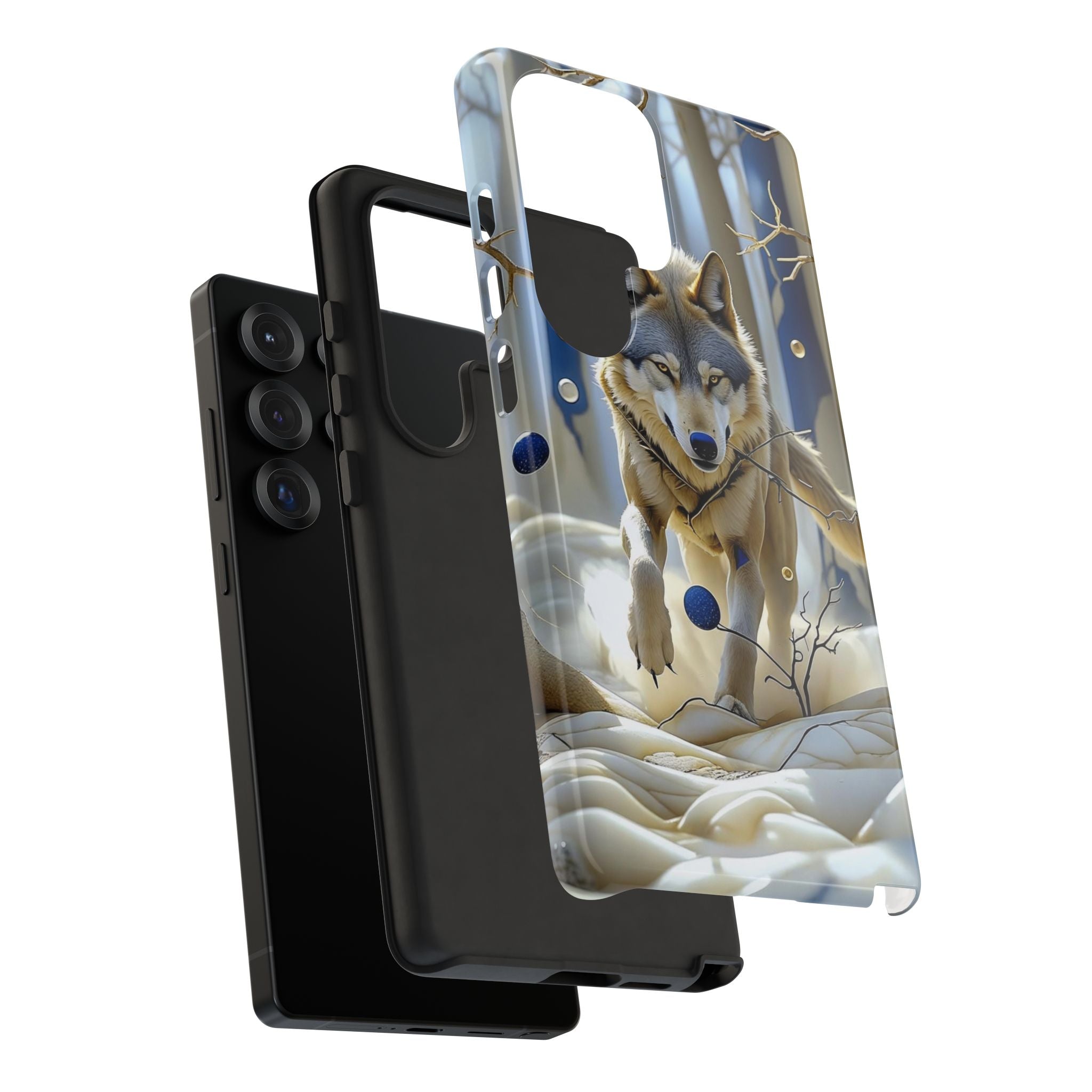 Wolf in Snow Samsung Galaxy Case — Rugged Wildlife