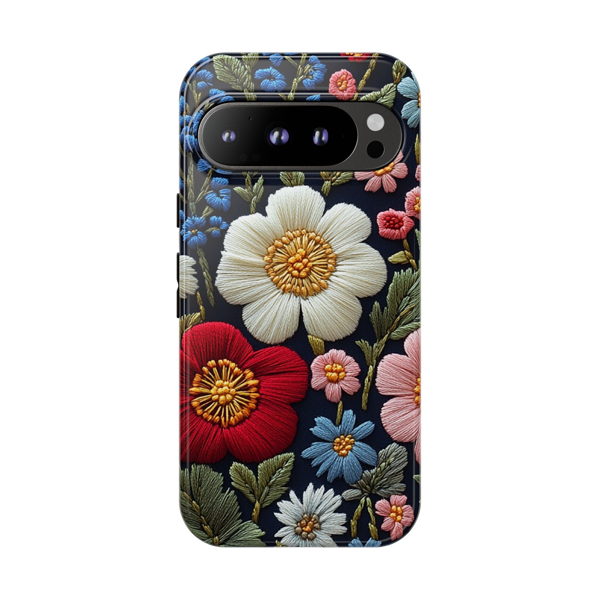 Floral Embroidered Garden Google Pixel Case