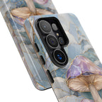 Iridescent Mushroom Illustration Samsung Galaxy Phone Case | Protective Hard Case