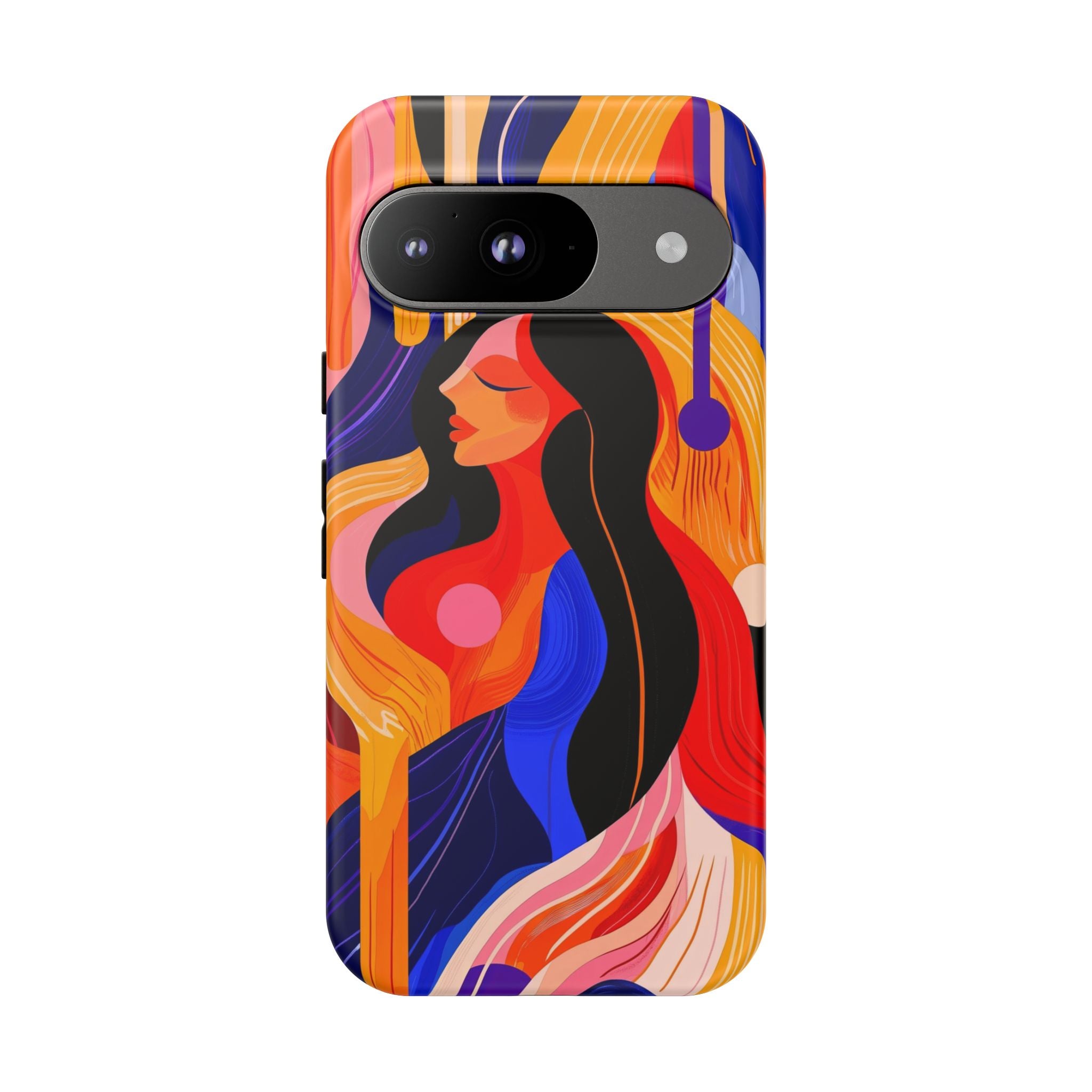 Abstract Colourful Woman Google Pixel Tough Case | Vibrant Artistic