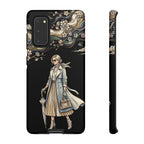 Vintage Chic Samsung Galaxy Phone Case | Stylish Woman Illustration